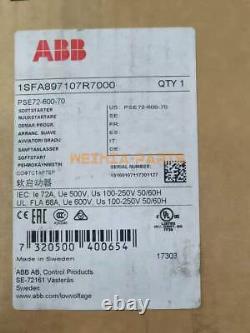 1PC ABB Soft Starter 37kw 72A 208-600V PSE72-600-70 1SFA897107R7000 NEW