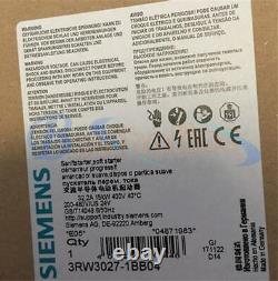 1PCS New Siemens soft starter 3RW3027-1BB04