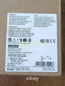 1PCS SIEMENS soft starter 3RW3037-1BB14 3RW30371BB14 NEW