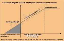 2KW4KW6KW8KW motor online single-phase motor soft starter module controller 220V