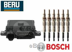 BMW E92 E93 325d, 330d, 335d Glow Plug Control Relay & Glow Plugs BERU BOSCH