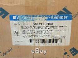 Cutler-hammer S801t18n3b Soft Starter 180 Amps 600 Vac 3 Phase Series S801