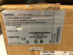 DANFOSS 136G7369 VLT SOFT STARTER 3PH 380-690VAC 50/60Hz 105A 75HP 400VAC NEW