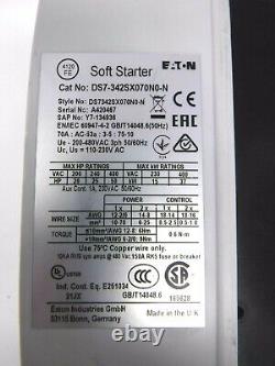 Eaton Cutler Hammer DS7-342SX070N0-N Soft Starter NEW