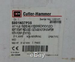 Eaton Cutler Hammer Soft Start S801N37P3S Reduced Voltage Motor Starter