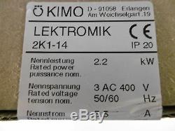 KIMO Lektromik 2K1-14 Nr. 8021.312 Softstarter elektr. Anlaufdämpfung Neu OVP