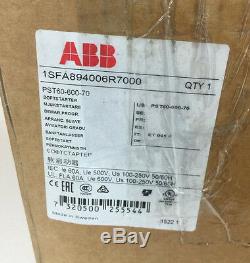 NEW ABB PST60-600-70 1SFA894006R7000 SOFTSTARTER MOTOR STARTER 60A 600V (read)