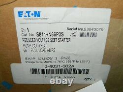NEW EATON S811+N66P3S 66 AMP 60 HP S811 S811+ Soft Starter 3Phase 600 VAC Drive