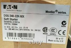 New Eaton Moeller 30 HP Soft Starter 200-460 Vac 3 Ph 24 VDC Ds6-340-22k-mx