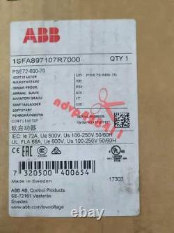 ONE NEW ABB Soft Starter 37kw 72A 208-600V PSE72-600-70 1SFA897107R7000