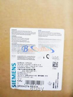 One New Siemens Soft Starter 3rw4074-6bb34