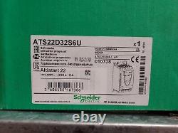 Schneider Electric ATS22D32S6U Soft Starter, 3-Phase, 4 Pole, 32 A, 18,5 kW