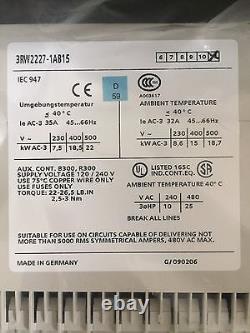 Siemens 3RW2227-1AB15 Softstater 35A 18.5Kwith400V 200-500v SIEMENS Soft starter