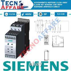 Soft Starter Avviatore Motore statico 12,5A 400V 5,5kW Softstarter Siemens