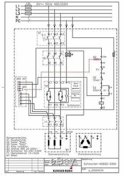 Softstarter 7,5kW mit elektr. Bremse und Hauptschalter, Nr. 0098.4275