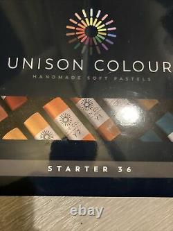 Unison Artist Quality Soft Pastels Starter Set of 36 Colours