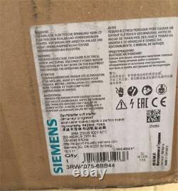 1pc Nouveau Siemens Soft Starter 3rw4075-6bb44 Hw