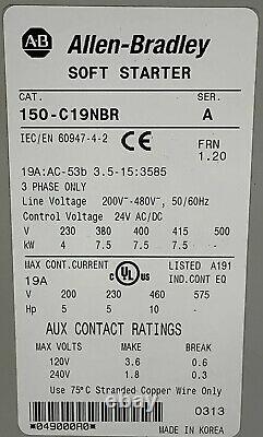 Allen Bradley Soft Starter 150-c19nbr