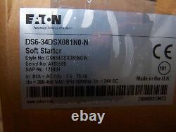 Nouveau Eaton 60 HP Soft Start Motor Starter 460 Vac Ds6-34dsx081n0-n Bobine 24 VDC