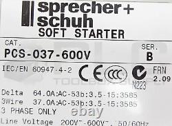 Nouveau Sprecher + Schuh Pcs-037-600v Ser B Soft Starter 3ph 200-600v 50/60hz