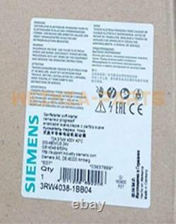One New Siemens Soft Starter 3rw4038-1bb04