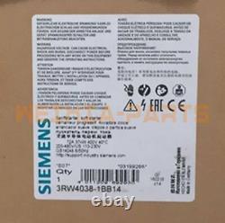 One New Siemens Soft Starter 3rw4038-1bb14 37kw