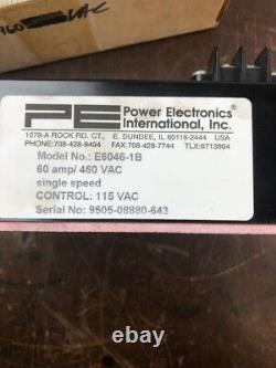 Power Electronics E6046-1b Single Speed ​​soft Start Réduit Torque Control L365