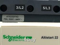 Schneider Altistart 22 Ats22d75q Soft Starter 230-440vac 50/60hz 75a 8b1517